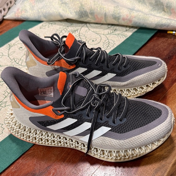 Adidas Black and Orange Athletic Sneakers - Picture 1 of 1